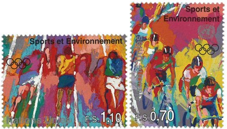 FN Geneve - Olympiske lege - Postfrisk sæt 2v