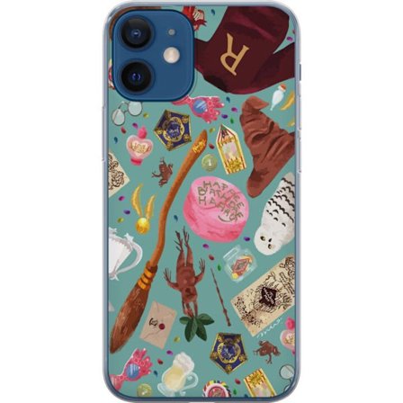 Kompatibelt Mobildeksel til Apple Apple iPhone 12 mini Magisk illustrasjon med trollstav, hatt og fantastiske gjenstander i leken eventyrstil