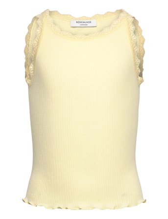 Rosemunde Kids Rkbalta Modal Sl Short Lace Top - Yellow - 176