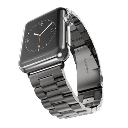 Apple Watch 4 - 44mm - Stilren stållänk (Rostfritt Stål) Svart
