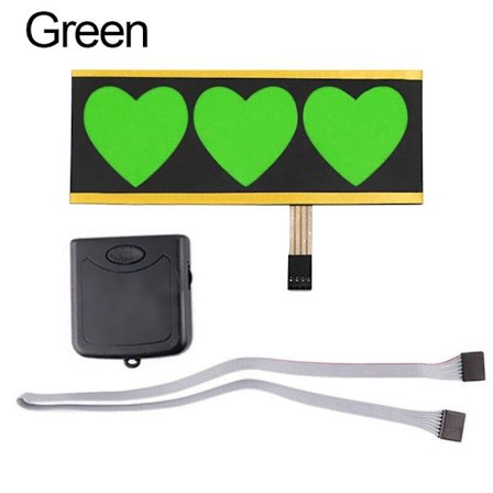 LED-bil-klistremerke Frontrute-klistremerke GRØNN