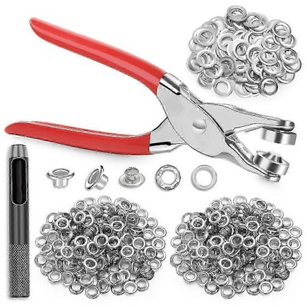 642 stk. Øljettverktøysett 1/2 tomme Øljettsett med 320 stk. Øljetter, 320 stk. Skiver og Gromme