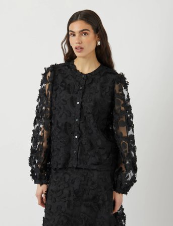YAS Yaskarly Ls Shirt - Show - Black - 34