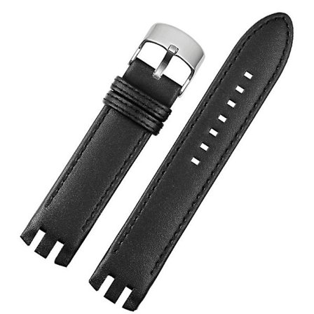 Swatch Udskiftningsurrem 20mm Sølvspænde Læder
