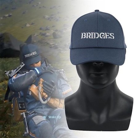 Spillet Death Stranding Hat Sam Bridges Broderi Baseball Solhat Justerbar Kasket (LGL)
