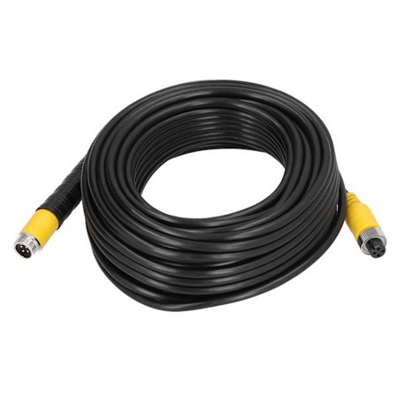 50ft 4-stifts bilvideo-förlängningskabel med vattentät skärmning för CCTV-backkamera lastbil släp husbil