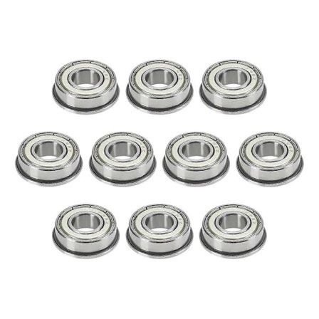 10 kpl FR6ZZ laipallinen kuulalaakeri 3/8" x 7/8" x 9/32" kromiteräs kaksoismetalli