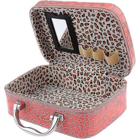 Sminkeveske Makeup Bag 3 Lag Stor Kapasitet Makeup Bag Reise Bærbar Makeup Organiz