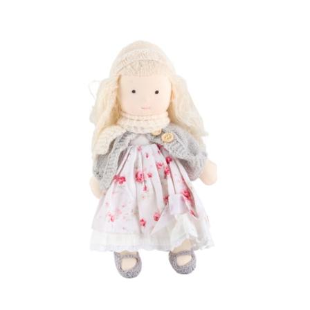 Waldorf Dukke Håndlavet Bomuldsdukke Sød Plys Pigedukke Baby Doll Dress Up Legetøj- W