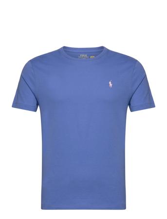 Custom Slim Fit Jersey Crewneck T-Shirt Blue Polo Ralph Lauren