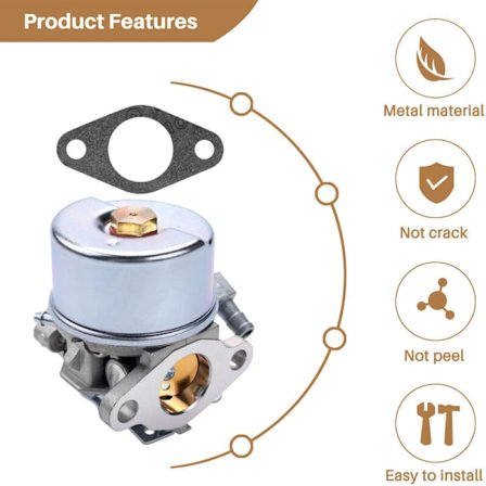 Forgasser til snøfreser 4HP 5HP HSK50 HS50 632107 632107A 640084B