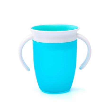 360 Trainer Cup Lekkasjesikker og Anti-choke Drikkekopper for Baby Kids Husholdning Blå