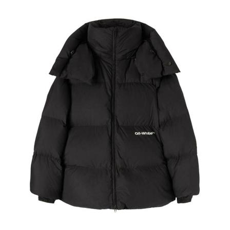 Off White, Down Jackets Zwart, Heren, Maat:M