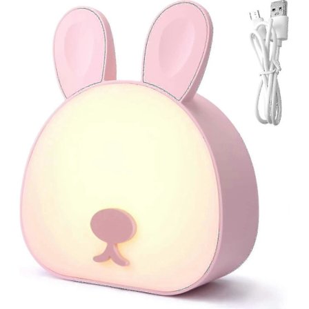 Nattlampa kanin ljussensor ljus söt kanin nattlampa sänglampa