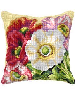 Broderikit Pude Blomster - Orchidea