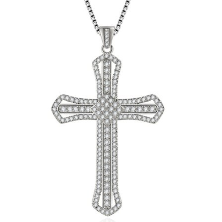 Elegant Kors Halsband Zirconia