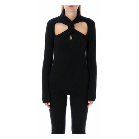 Versace Knitwear , Zwart , Dames , Maat: S Longsleeve shirts