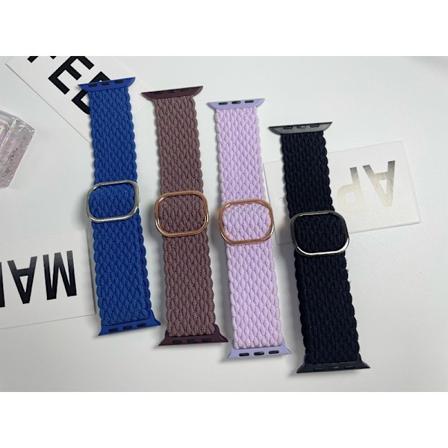 Flettet elastisk sololøkke kompatibel med Apple Watch Band 4 stk B B B 42/44/45/49mm