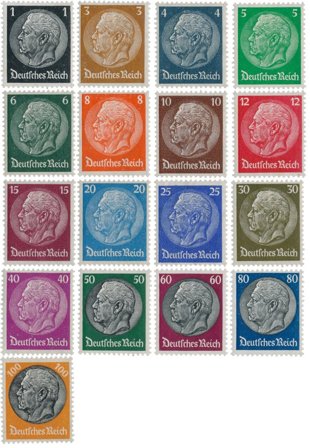 Tyske Rige 1933 - MICHEL 512-528 - Postfrisk