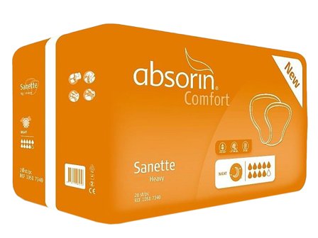 Absorin Comfort Sanette heavy, 20 stk.