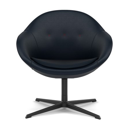 Varier Furniture Kokon Club - Blue Leather - Black base