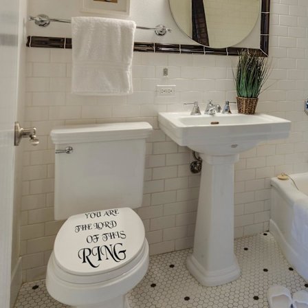 Lord of the Ring Väggord Toalett