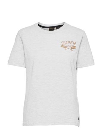 Glitter Sparkle Tee 180 White Superdry