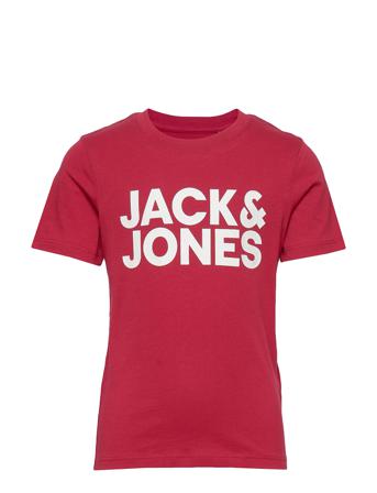 Jjecorp Logo Tee Ss Crew Neck Noos Jr T-shirt Rød Jack & J S