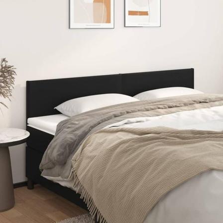 Vidaxl Huvudgavlar 2 St Svart 90x5x78/88 Cm Konstläder Svart