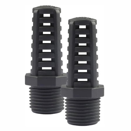 2st gängad sug-/bräddsil Filter skarvavlopp