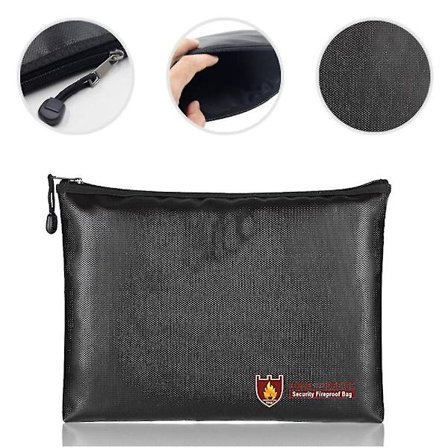 Brannsikker dokumentpose, brannsikker vanntett dokumentpengeseddelpose