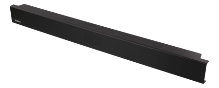 Deltaco 19" 1U cover panel, basket nut-free installation, black