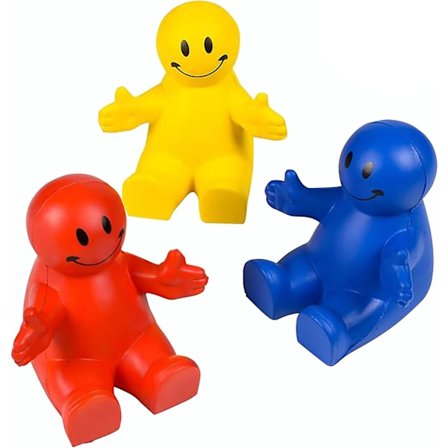 4 tommer Klemmelig Smil Telefonholder, 3-pak, 2-i-1 Smartphone Stand, Klem Stress Relief Fidget Legetøj Til Børn