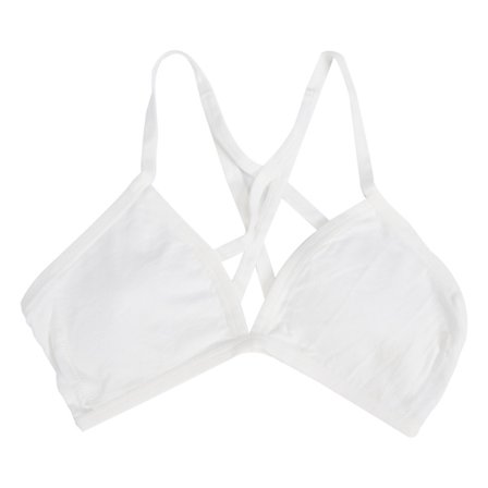 Bikini-BH Yoga Trådløs Komfortabel Lav Rygg Søvn Sports-BH Tynn Maternity BH Hvit M