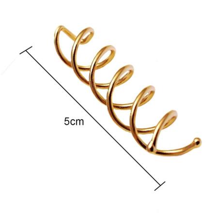 20 Spiral Hårnåler Twist Klips Runde Hårklips, Gull
