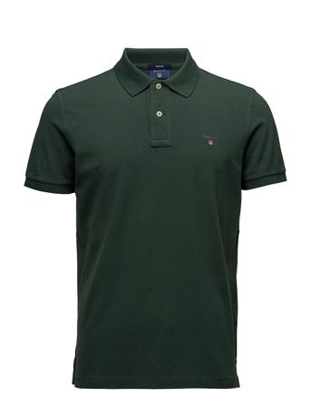 Original Pique Ss Rugger Polos Short-sleeved Grøn GANT