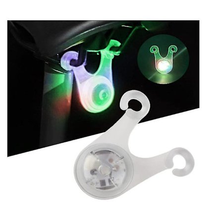 Färgglad cykel bakljus bakljus natt varnings säkerhetssignal