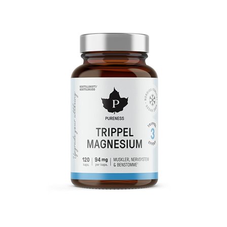 Pureness Trippel Magnesium, 120 kapsler