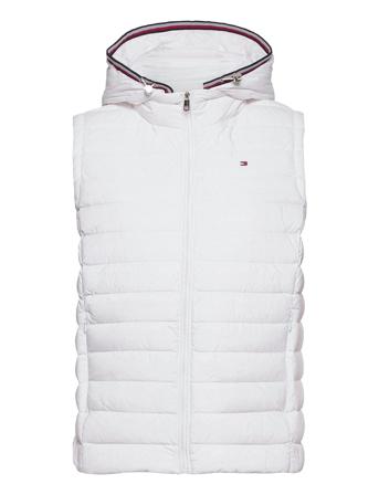 Th Ess Lw Down Vest Vests Padded Vests Hvid Tommy Hilfiger