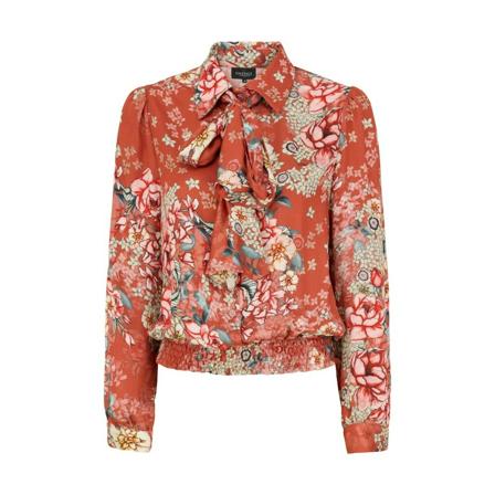 Onstage, Top w. small Flower Oranje, Dames, Maat:S