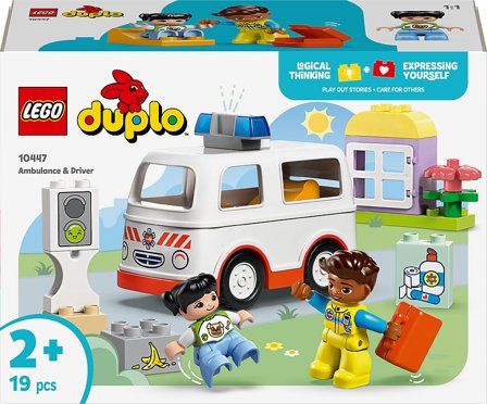 Lego Duplo Ambulance og Fører til Rolleleg 10447, Børn & Forældre, Motorik & Bevægelse, Klodser Og Stabletårne