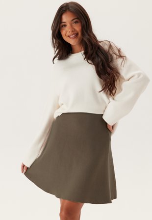 Object Collectors Item - Objreynard Hw Short Knit Skirt - Morel - Kläder - - Bubbleroom