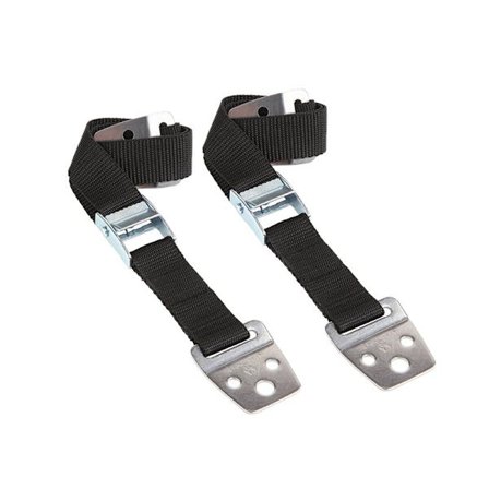 2 Möbel Säkerhetsbälten, TV Anti-Rewind, Justerbart Anti-Tip Möbelbälte, (Svart)2.5*70cm