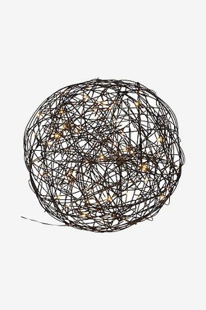 TRASSEL bol 37,5 cm Zwart - Koop Decoratieve kerstverlichting bij Jotex