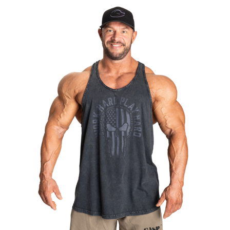 GASP Skull Treningssinglet Svart