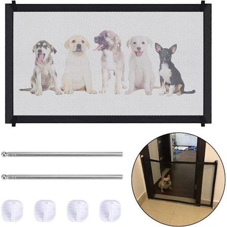 1 st PET Hundstaket Nylon Hopfällbar Hund Isolerad Nät Katt Hund