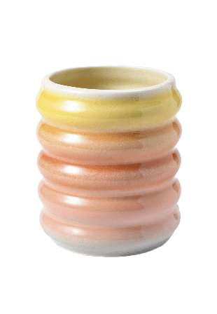 Åhléns Home Mugg WAVY 35 cl Dukning & servering Gul ONESIZE