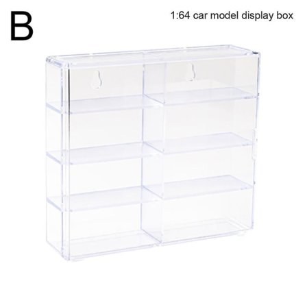 1:64 For Hot Wheels Display Box Bilmodell Leketøysskap Rack For Hot Wheels Biler Diecast Oppbevaring Akryl Støvtett Display Box A