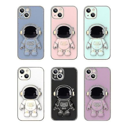 Astronaut Foldbar Stativdeksel for Iphone 13 Pro Max 11 12 Xr X Xs 7 8 Telefondeksel