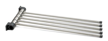 Habo 63287 Håndklehenger/tørkestativ 5-armet, rustfritt stål, Baderom